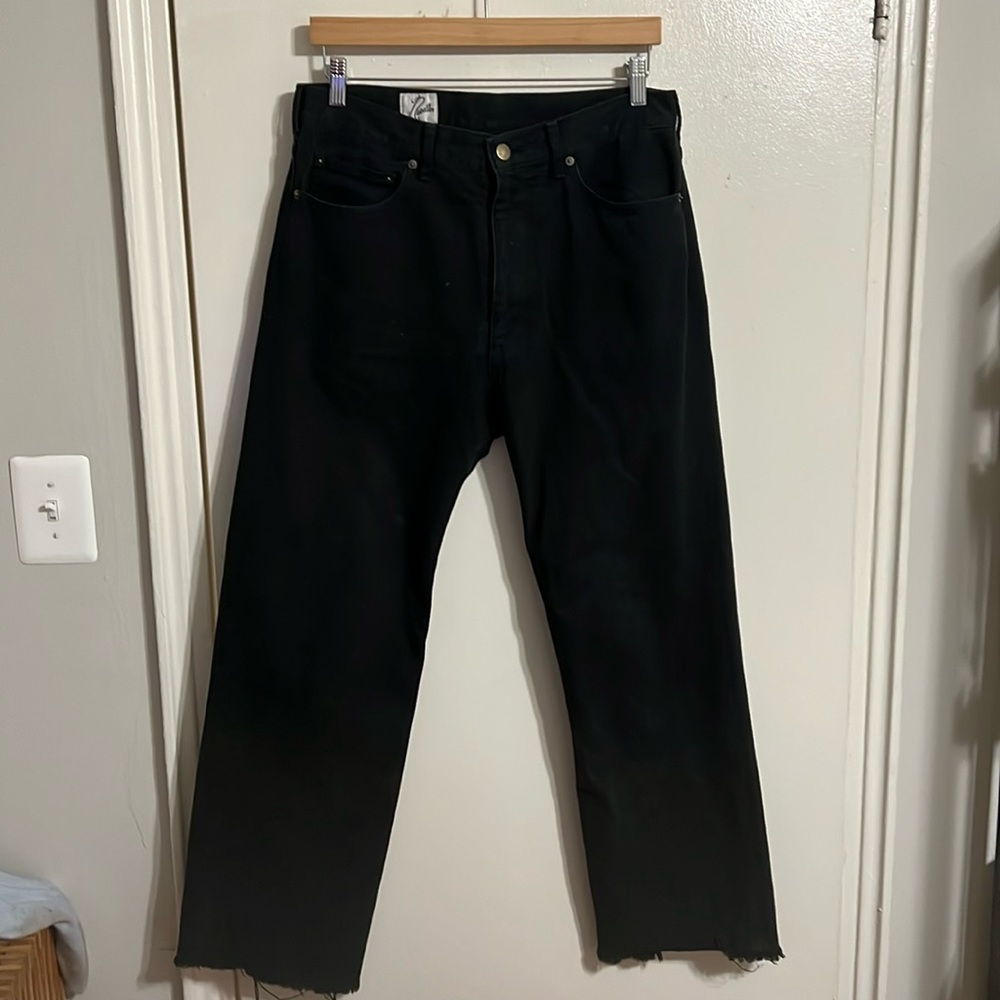 Needles Distressed Hem Japanese Denim